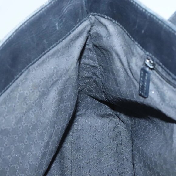 GUCCI Web Sherry Line Tote Bag Canvas Red Gray Green 73983 Auth BA2478 - Picture 13 of 16